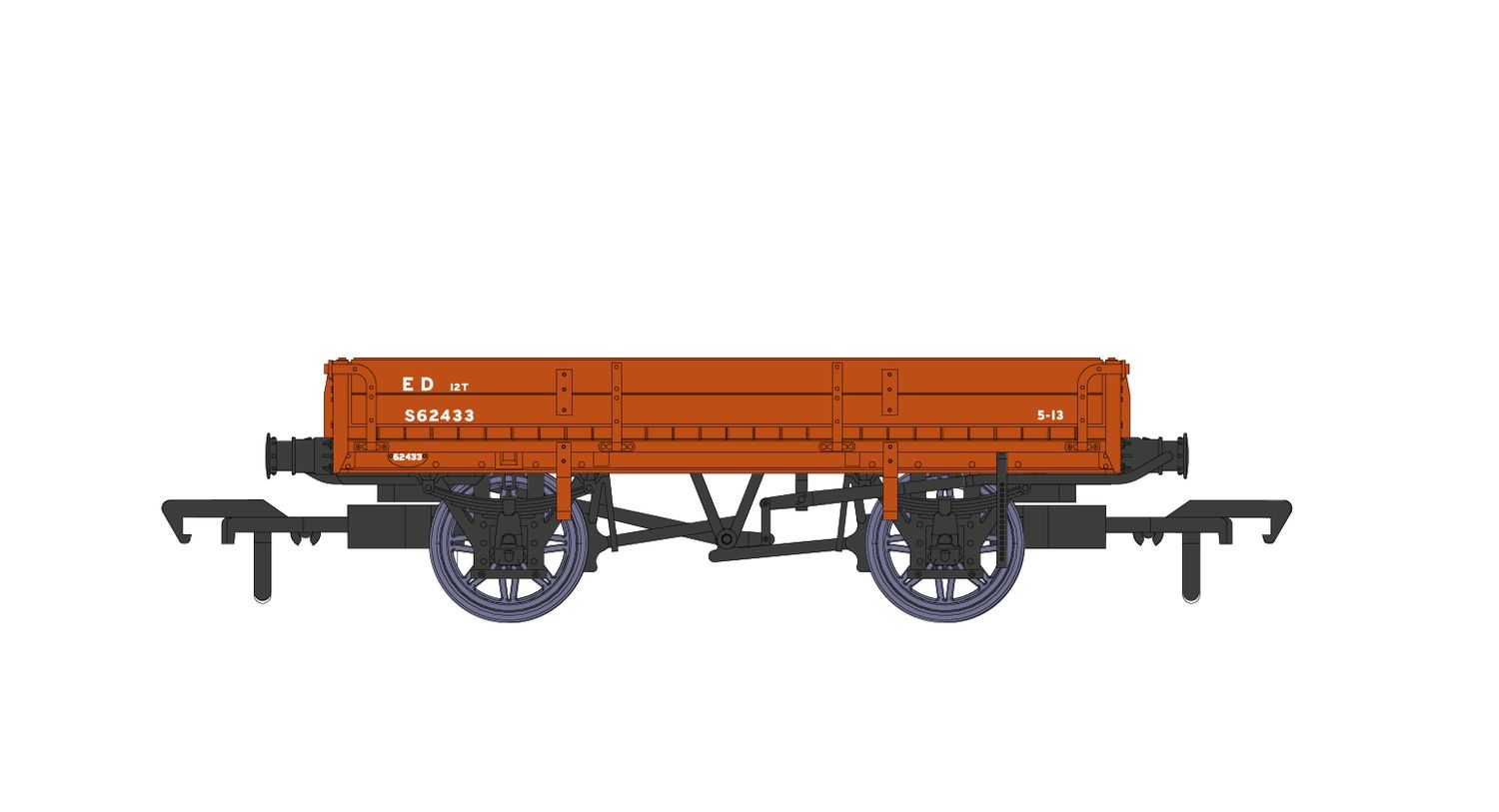Rapido SECR Ballast Wagon (D1744) BR Red Oxide No.S62433 [928010]