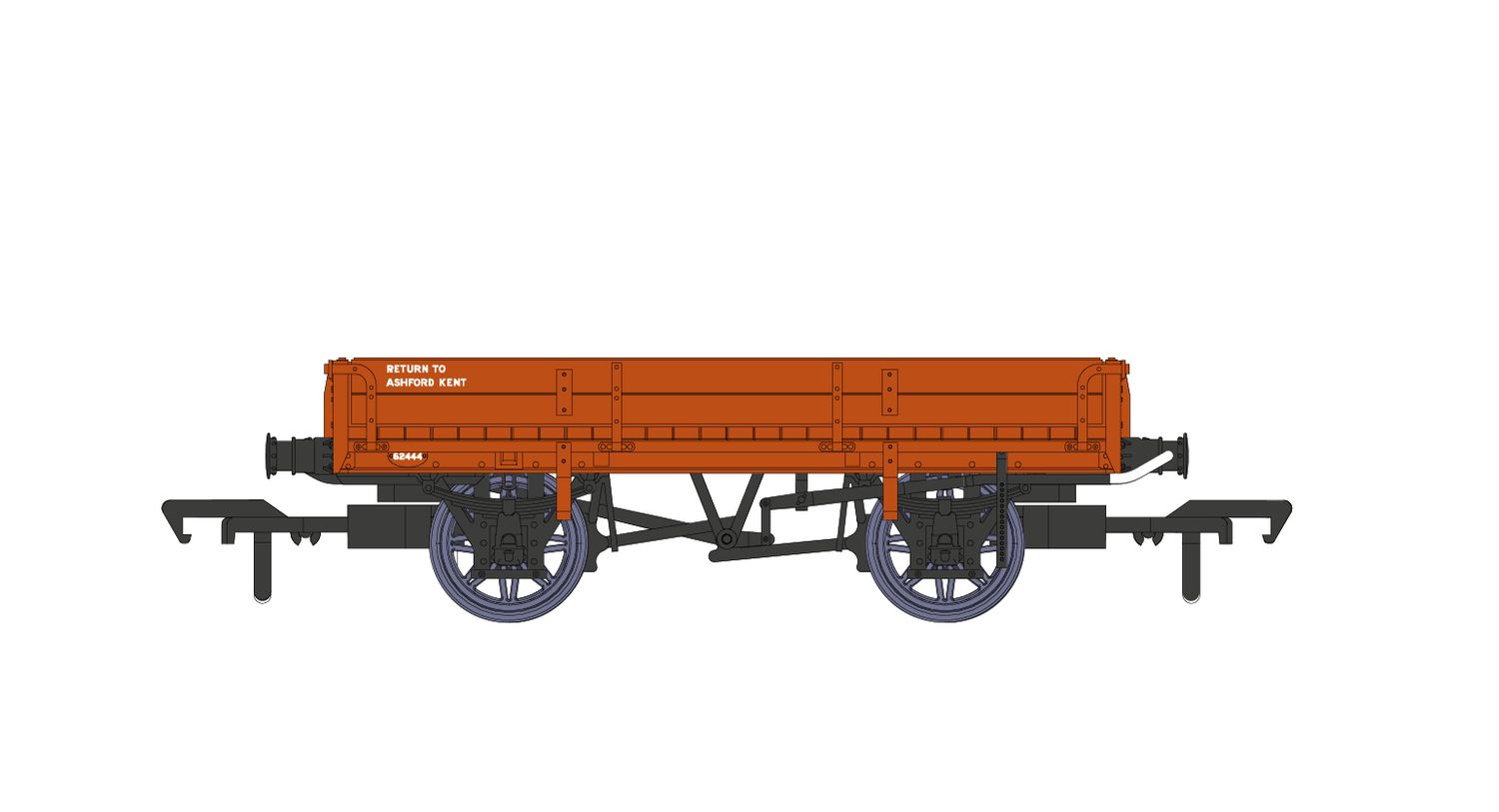 Rapido SECR Ballast Wagon (D1744) BR Red Oxide No.62444 [928008]