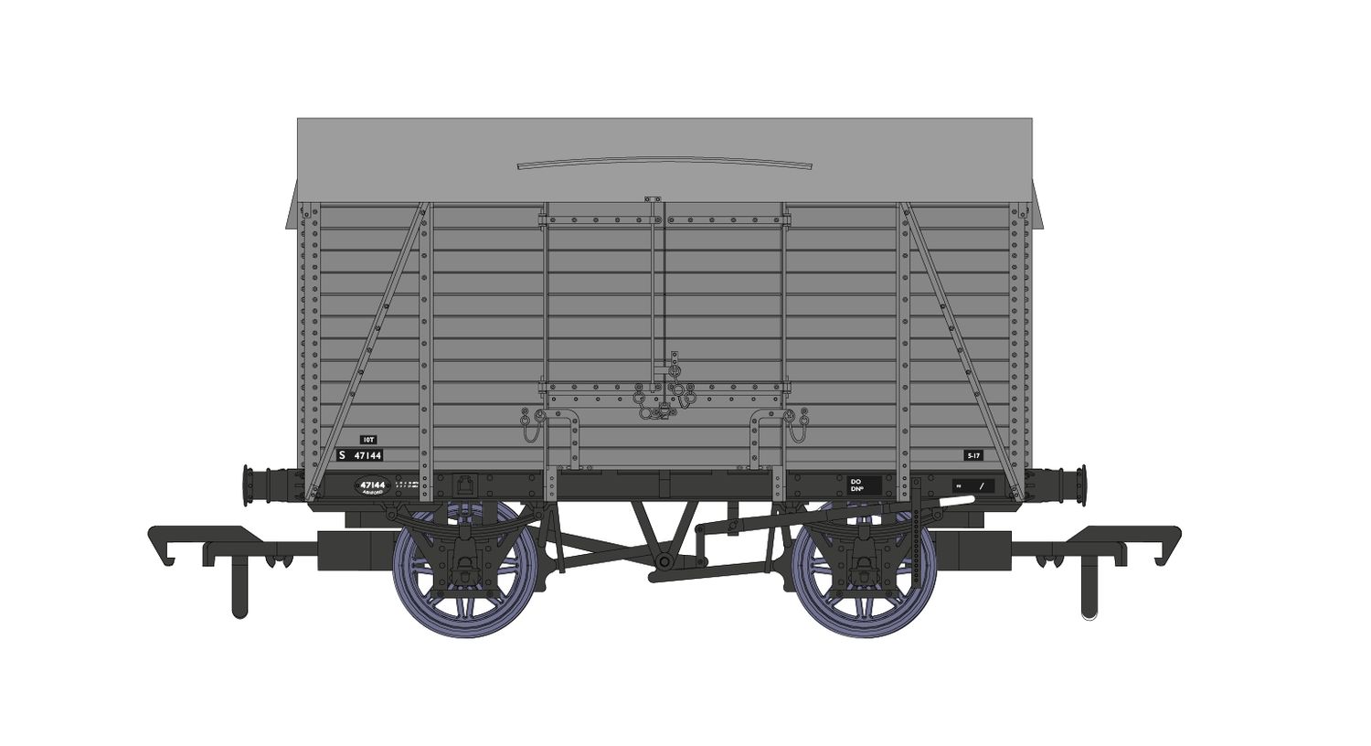 Rapido SECR 10t Covered Van (D1426) BR Grey No.S47144 [927008]