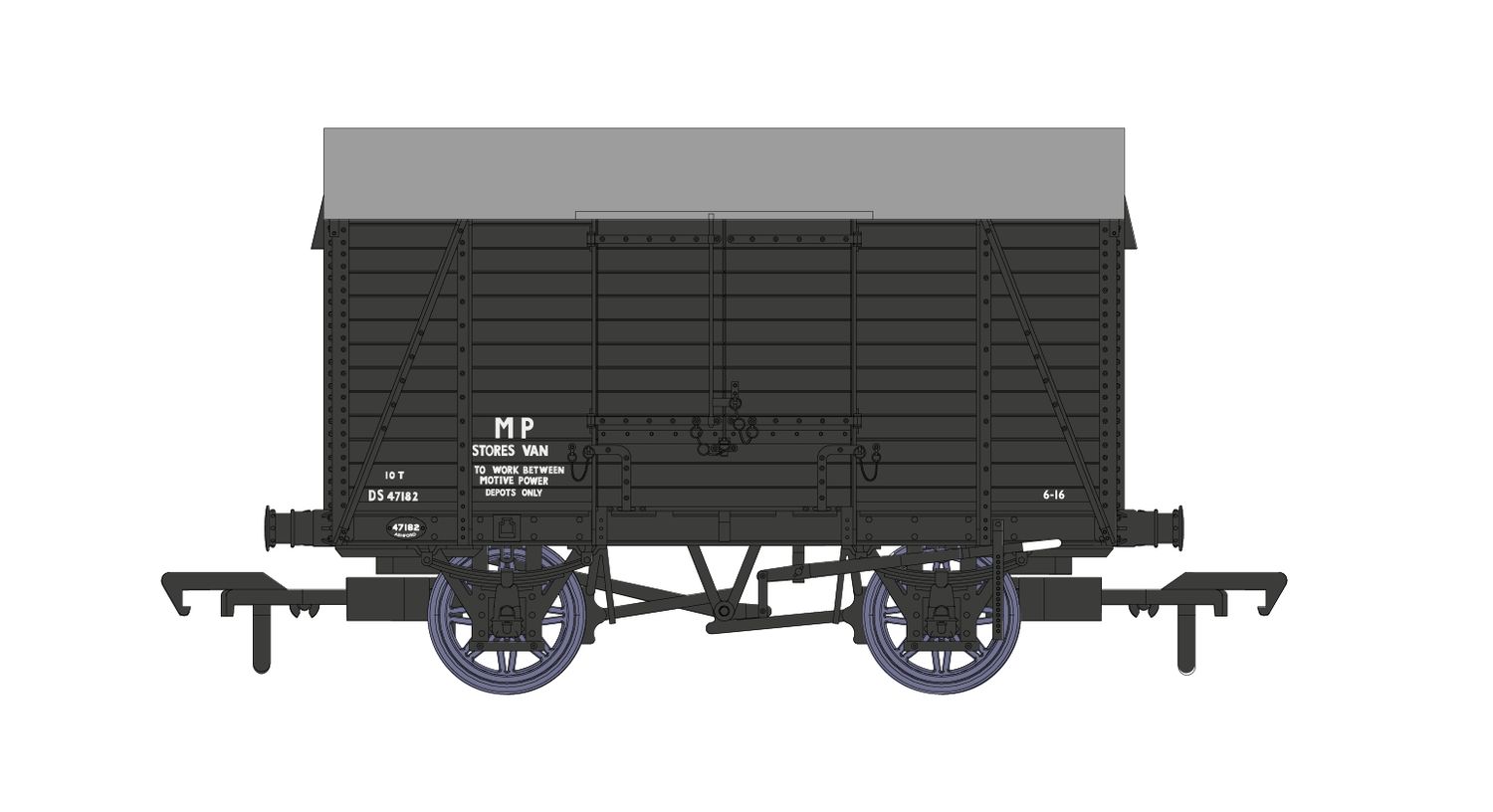 Rapido SECR 10t Covered Van (D1426) BR Departmental No.DS47182 [927009]