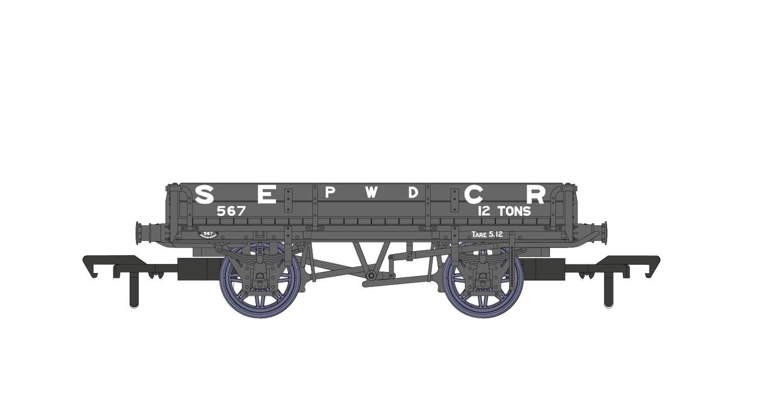 Rapido SECR Ballast Wagon (D1744) SECR Grey No.567 [928001]