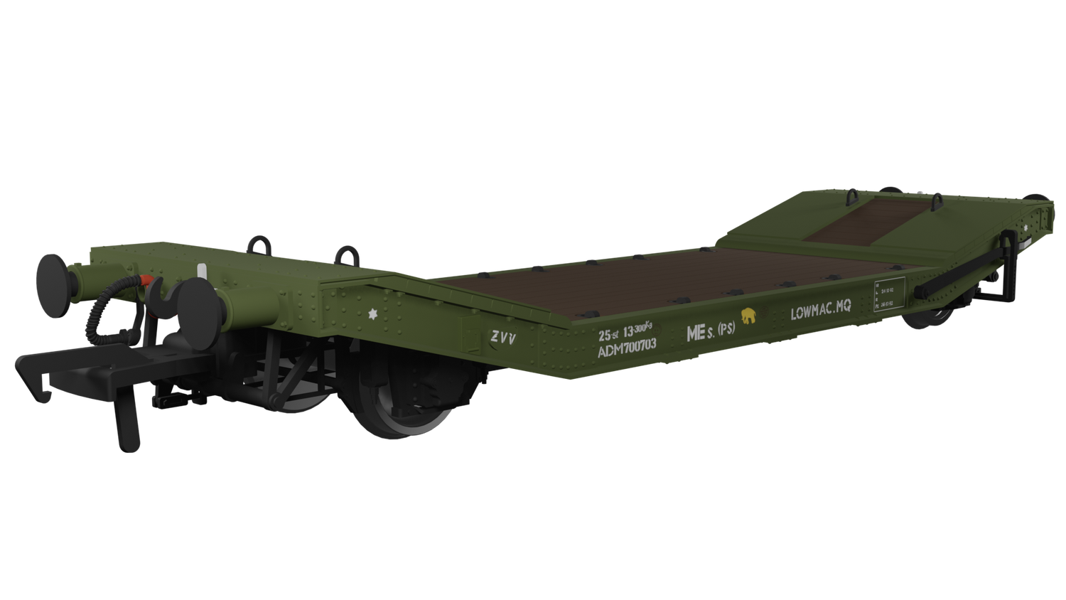 Rapido LOWMAC &#39;ZVV&#39; ADM700703 - Engineers Olive [929009]