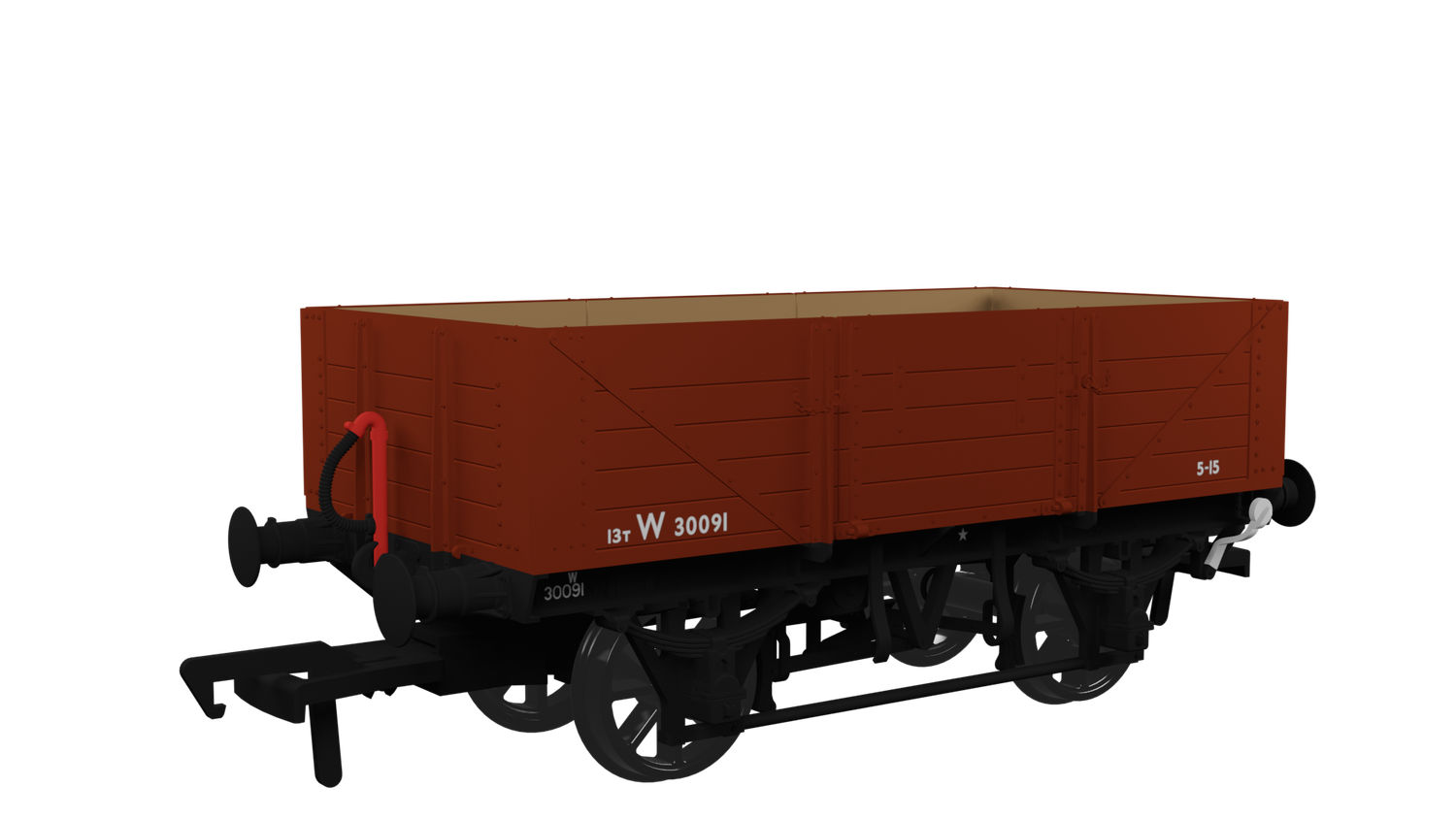 Rapido GWR 5-Plank Open Wagon Diagram O15 BR No.W30091 [943023]