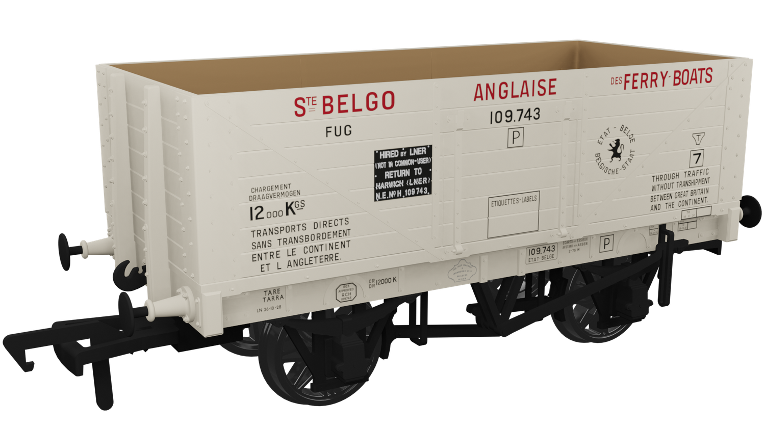 Rapido RCH 1907 SECR 7-Plank LNER Train Ferry No.109.743 [967415]