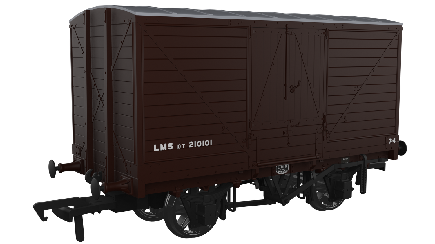 Rapido Dia.88 10T Van, No.210101, LMS Bauxite (post-1936) [945008]
