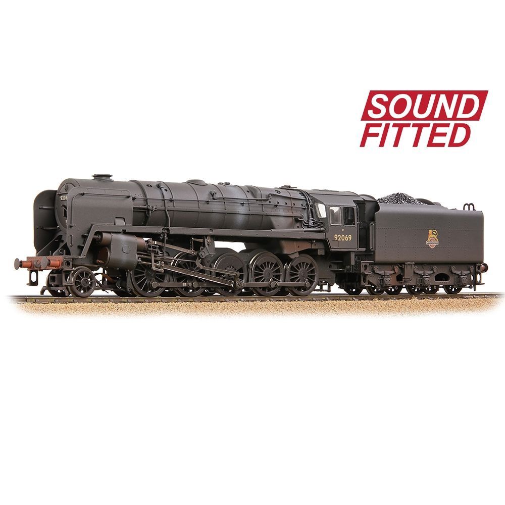 Bachmann Branchline BR Standard Class 9F with BR1F Tender 92069 BR Black (Early Crest) [Weathered], DCC SOUND FITTED [32-852ASF]