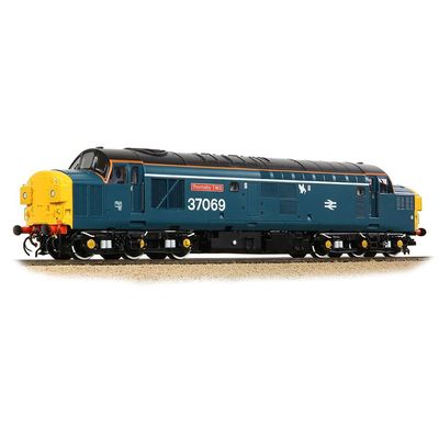 Bachmann Branchline Class 37/0 Split Headcode 37069 &#39;Thornaby TMD&#39; BR Blue (White Stripe) [35-312]