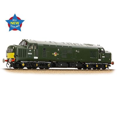 Bachmann Branchline Class 37/0 Centre Headcode D6829 BR Green (Small Yellow Panels) [35-306]