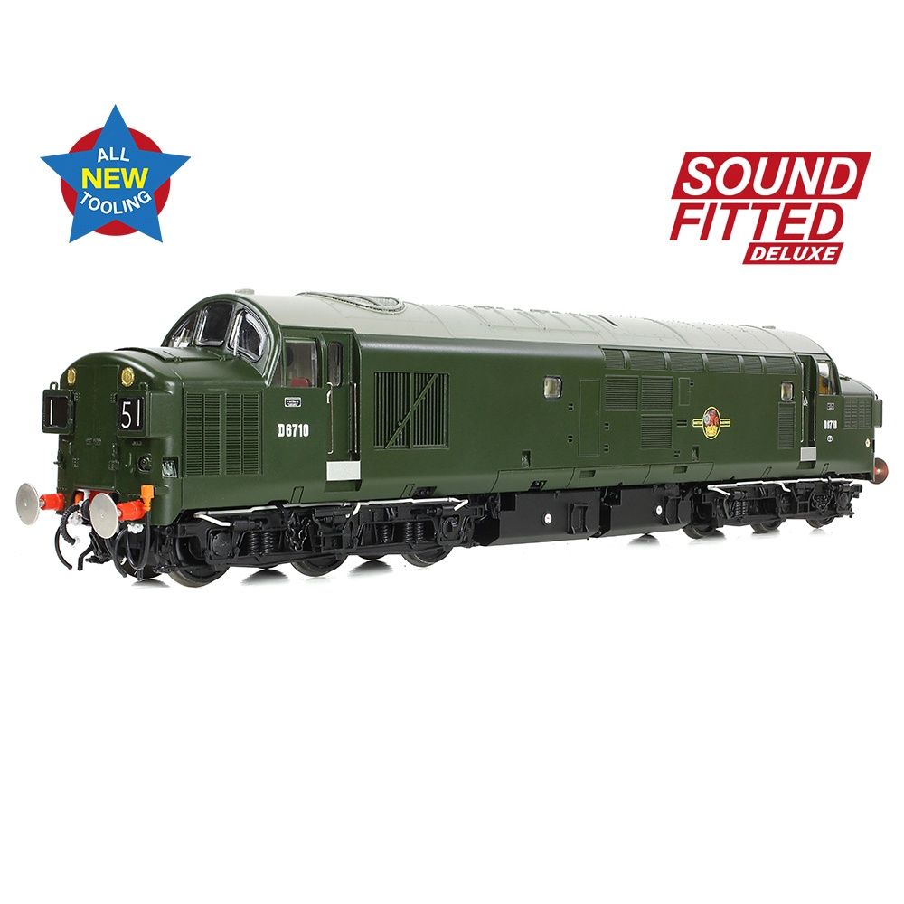 Bachmann Branchline Class 37/0 Split Headcode D6710 BR Green (Late Crest), DCC SOUND FITTED [35-302SFX]