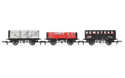 Hornby R60103 Triple Wagon Pack, B.W &amp; Co, J. James &amp; Co. &amp; Newstead Colliery - Era 3 [25% Off!*]