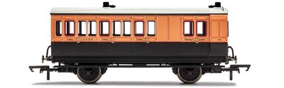 Hornby R40063 LSWR Brake 3rd Class 4 wheel coach. Oil lamps + step boards 179 [25% Off!*]
