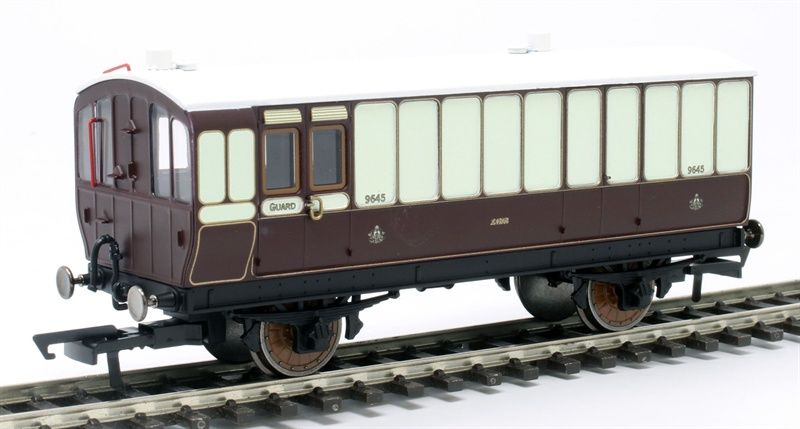 Hornby R40076 LNWR, 4 Wheel Coach, Passenger Brake, 9645 – Era 2 [25% Off!*]