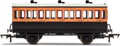 Hornby R40108 LSWR, 4 Wheel Coach, 3rd Class, Fitted Lights, 302 - Era 2 [25% Off!*]