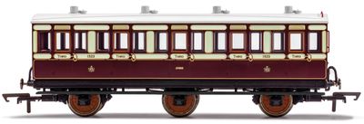 Hornby R40120 LNWR, 6 Wheel Coach, 3rd Class, Fitted Lights, 1523 - Era 2 [25% Off!*]