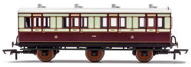 Hornby R40119 LNWR, 6 Wheel Coach, 1st Class, Fitted Lights, 1889 - Era 2 [25% Off!*]