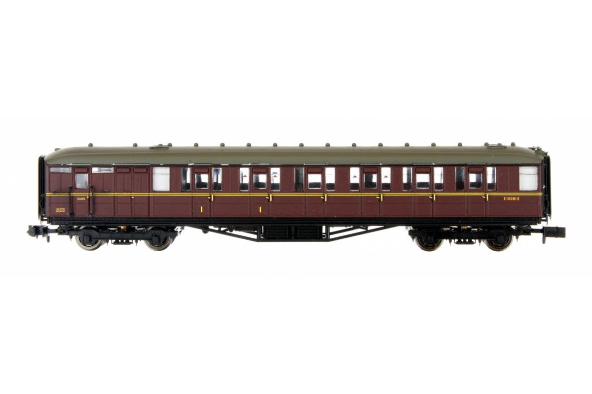 Dapol Gresley BR Maroon Brake Composite Coach E10081E [2P-011-273]