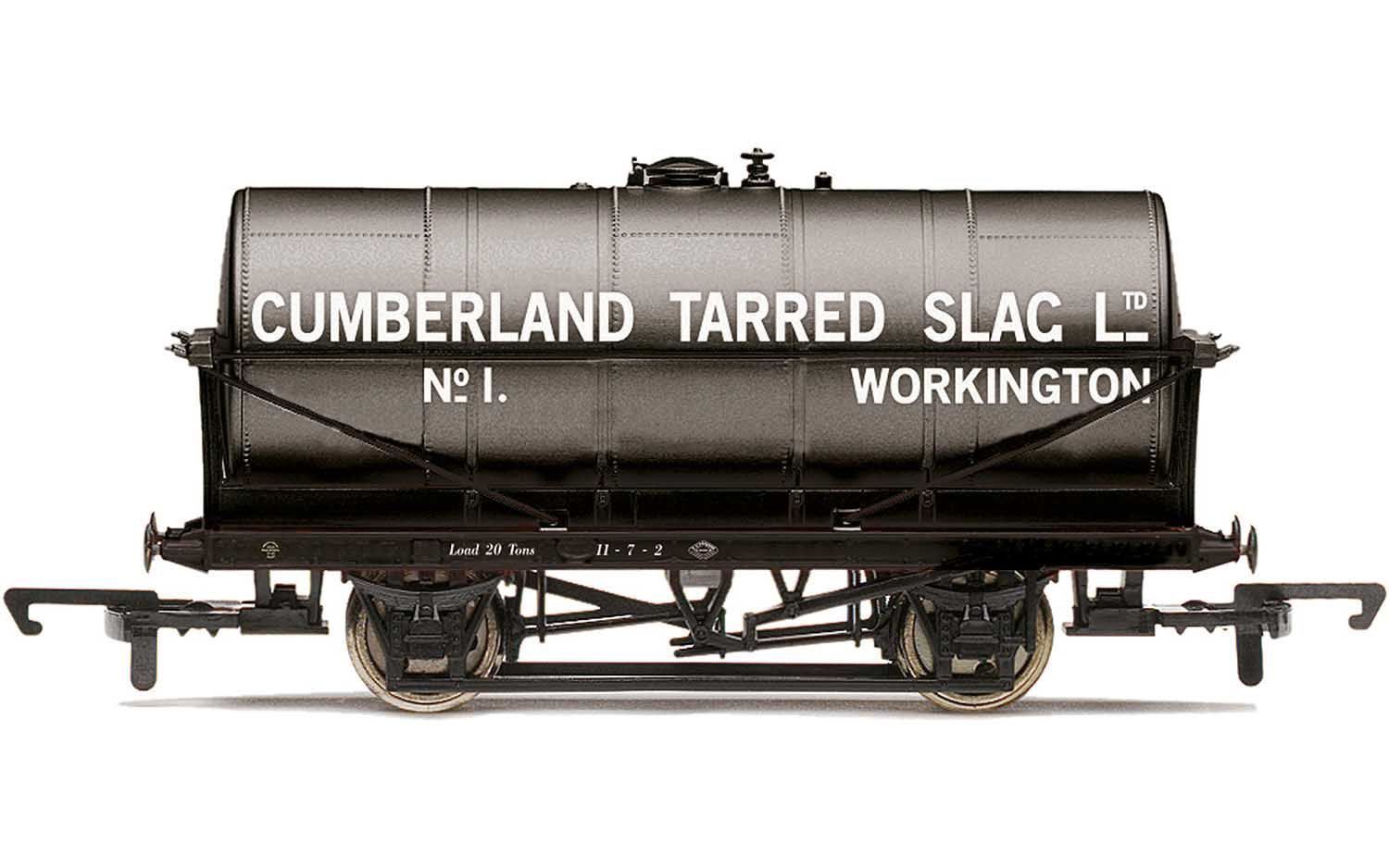 Hornby R60034 20T Tank Wagon, Cumberland Tarred Slag - Era 2/3 [25% Off!*]