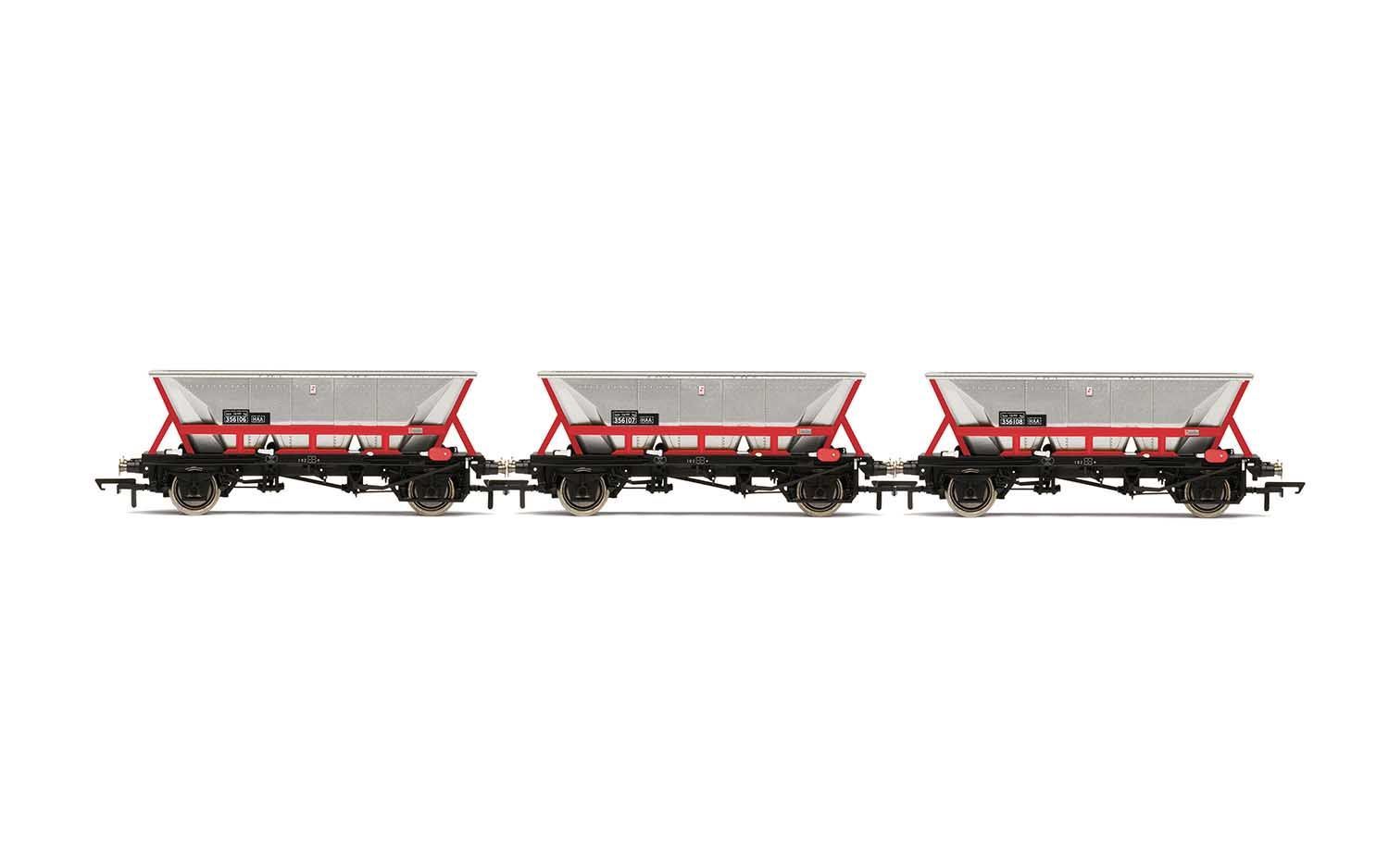 Hornby R60063 HAA Hopper Wagons, Three Pack, BR Railfreight - Era 8 [25% Off!*]