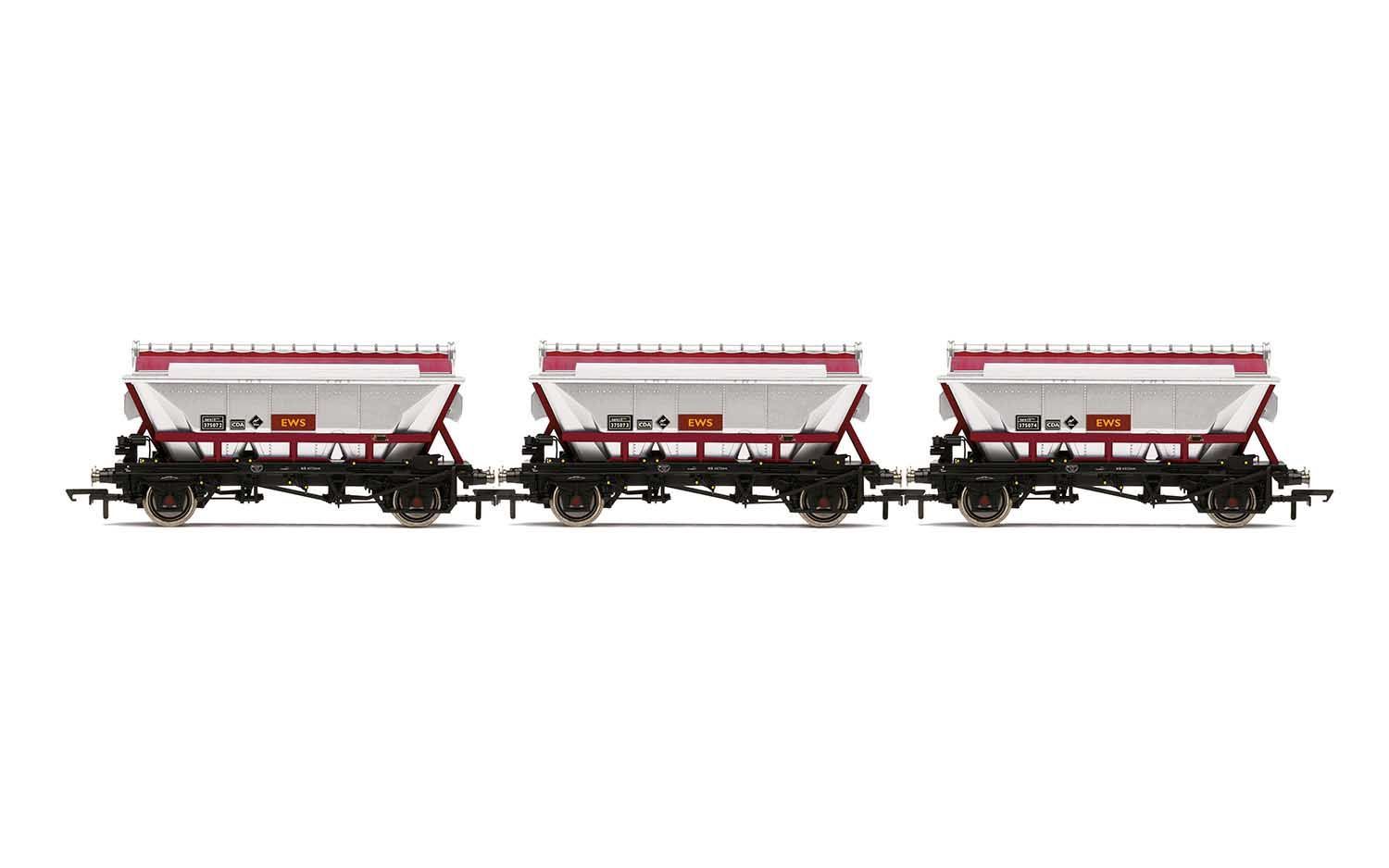 Hornby R60071 CDA Hopper Wagons, Three Pack, EWS - Era 9 [25% Off!*]