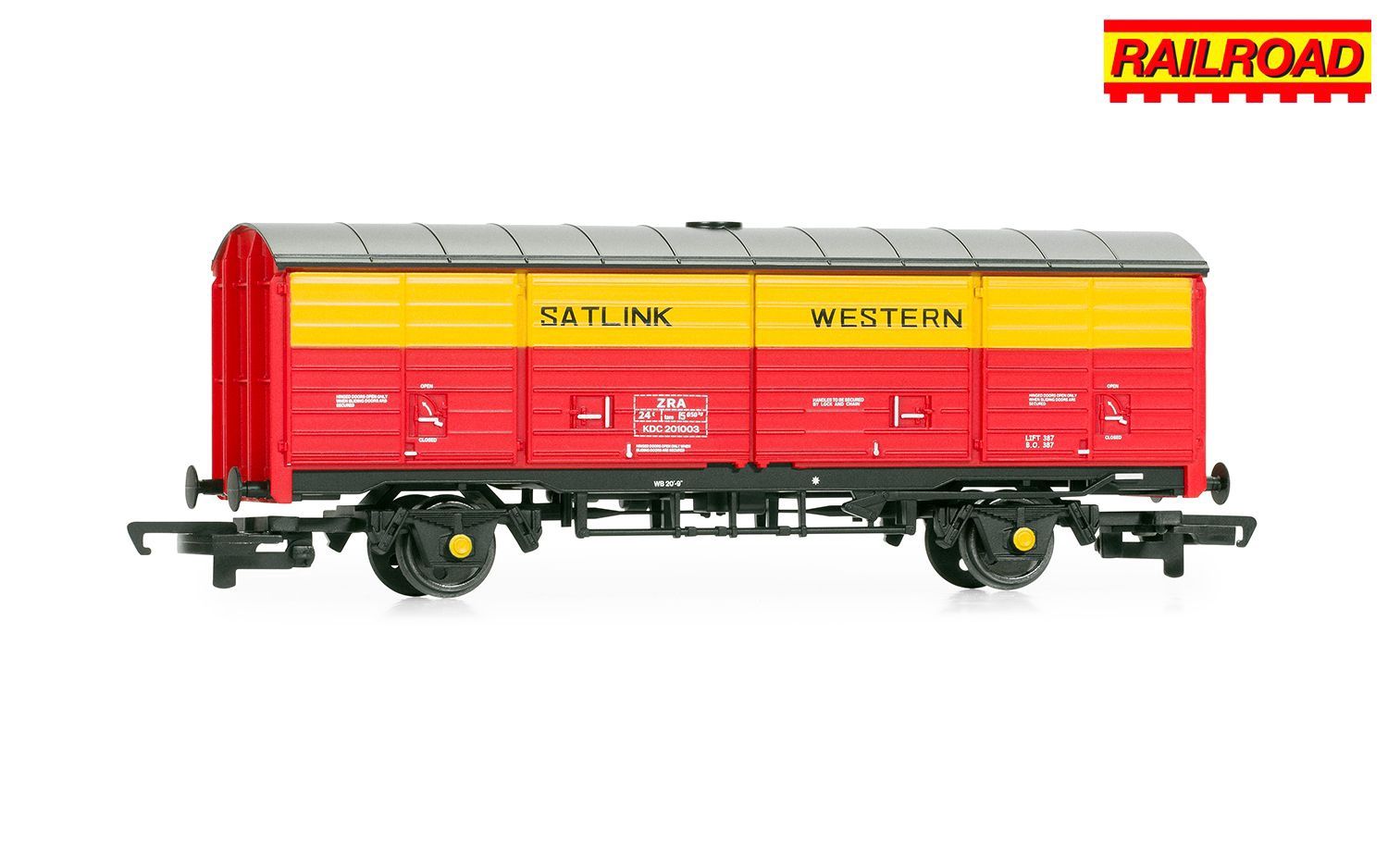 Hornby R60229 RailRoad Satlink Western, 45t ZRA Closed Van, KDC201003 - Era 8 [25% Off!*]
