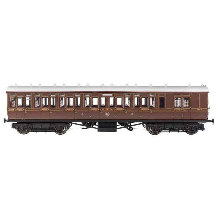 Dapol GWR Toplight Mainline City Lined Crimson 3rd Brake 3748 S1 [4P-020-002]