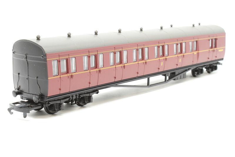Hornby R4099A GWR B Set Brake End BR Maroon Coach No.W6381W [25% Off!*]
