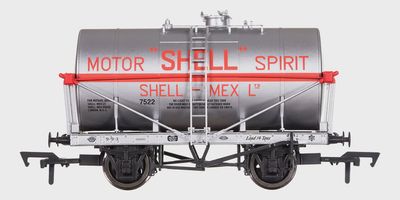Dapol 14t Class A Tank Wagon Shell Motor Spirit Silver 7522 [4F-058-004]