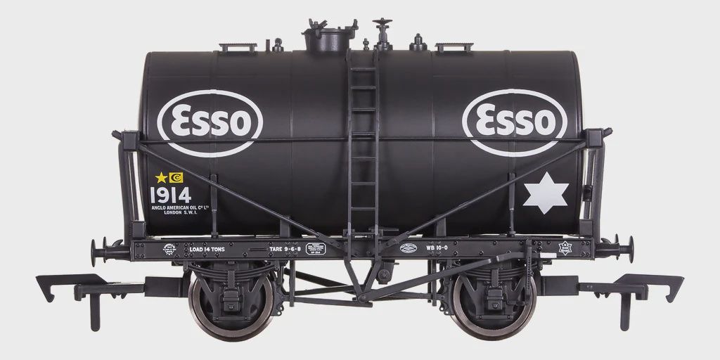 Dapol 14t Class B Tank Wagon Shell-Esso Black 1914 [4F-059-004]