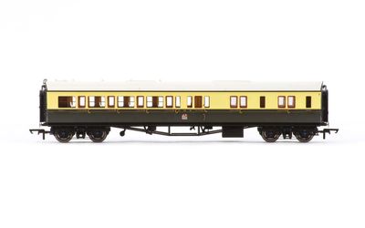 Hornby R4681A GWR, Collett 'Bow Ended' Corridor Brake Third (L/H), 4942 - Era 3 [R4681A] [*Summer Sale - 25% OFF!]