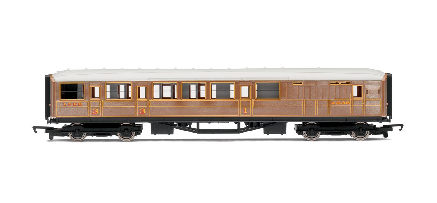 Hornby R4333 LNER, Brake Composite Coach - Era 3 [25% Off!*]