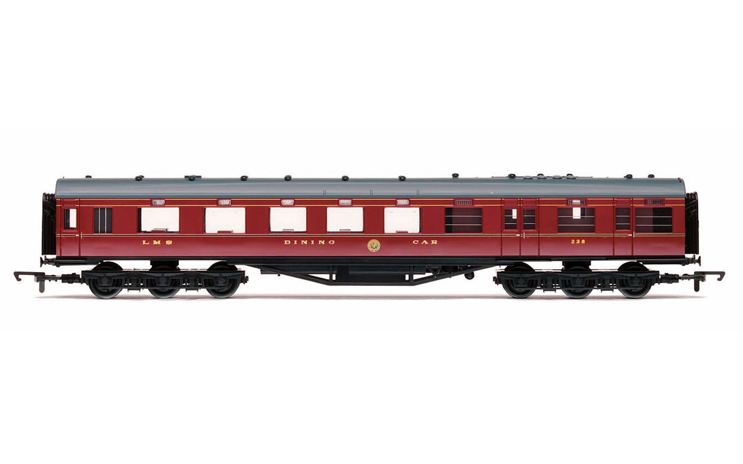 Hornby R4802 LMS, Period II 68&#39; Dining/Restaurant Car, 238 - Era 3 [25% Off!*]