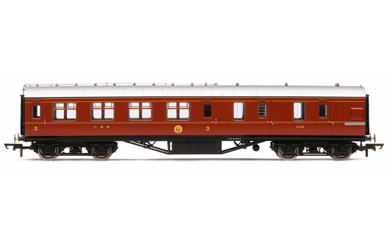 Hornby R4805 LMS, Period III Corridor Brake Third, 5726 - Era 3 [25% Off!*]
