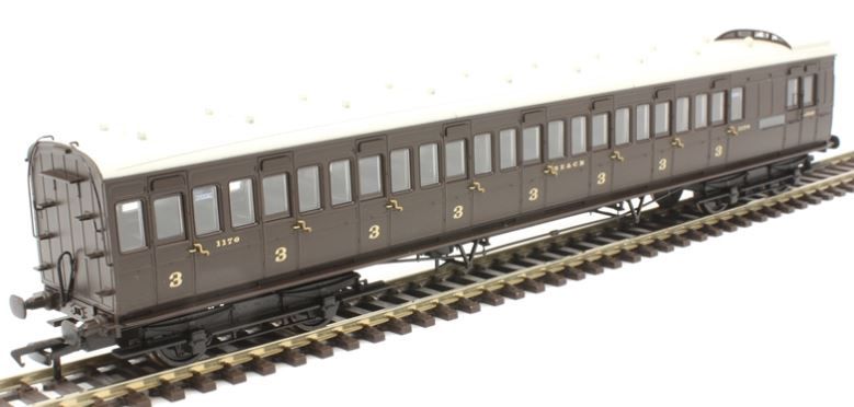 Bachmann Branchline SE&amp;CR 60ft Birdcage Brake Third SE&amp;CR Wellington Brown [39-624]