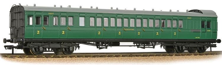 Bachmann Branchline SE&amp;CR 60ft Birdcage Brake Composite Southern Railway Malachite Green [39-603]