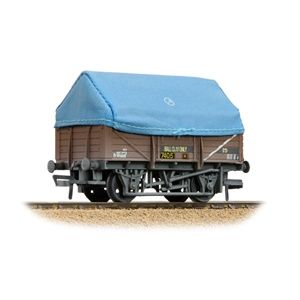 Bachmann Branchline 5-Plank China Clay Wagon with Hood BR Bauxite Weathered [33-085C]