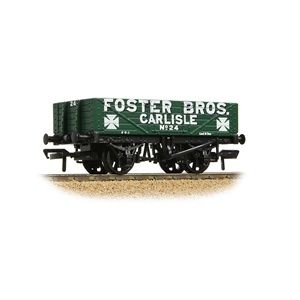 Bachmann Branchline 5-Plank Wagon Wooden Floor &#39;Foster Bros.&#39; Green [37-063A]