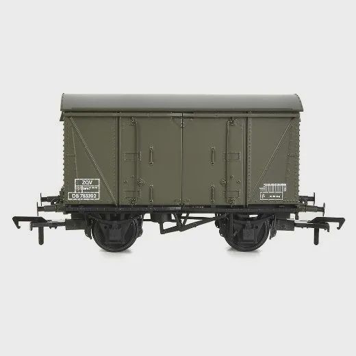 Bachmann Branchline BR 12T &#39;Vanwide&#39; Ventilated Van BR Departmental Olive Green [38-875]