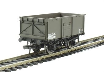 Bachmann Branchline BR 16T Steel mineral wagon without top flap doors in Departmental olive green [37-255]
