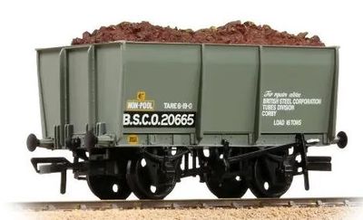 Bachmann Branchline BR 16T Steel Slope-Sided Tippler Mineral Wagon BSC Grey [WL] [37-400B]