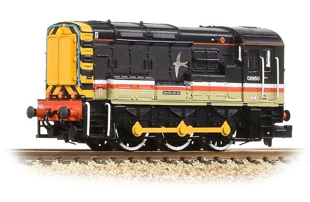 Graham Farish Class 08 08950 &#39;Neville Hill 1st&#39; BR InterCity (Swallow) [371-005A]