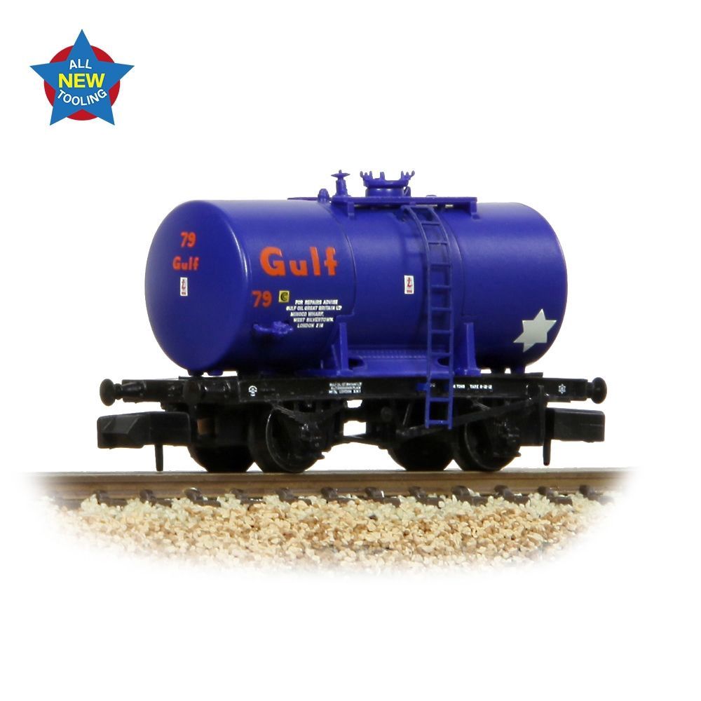 Graham Farish 14T Anchor-Mounted Tank Wagon &#39;Gulf&#39; Blue [378-001]