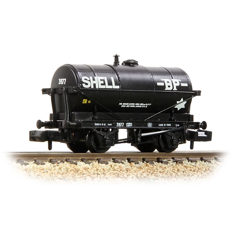 Graham Farish 14T Tank Wagon &#39;Shell/BP&#39; Black [373-660A]