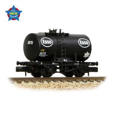 Graham Farish 20T Anchor-Mounted Tank Wagon &#39;Esso&#39; Black [378-005]