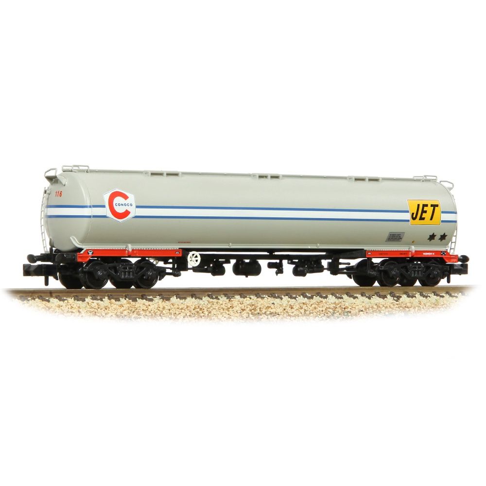 Graham Farish BR 102T TEA Bogie Tank Wagon &#39;Conoco/Jet&#39; Grey [373-563]