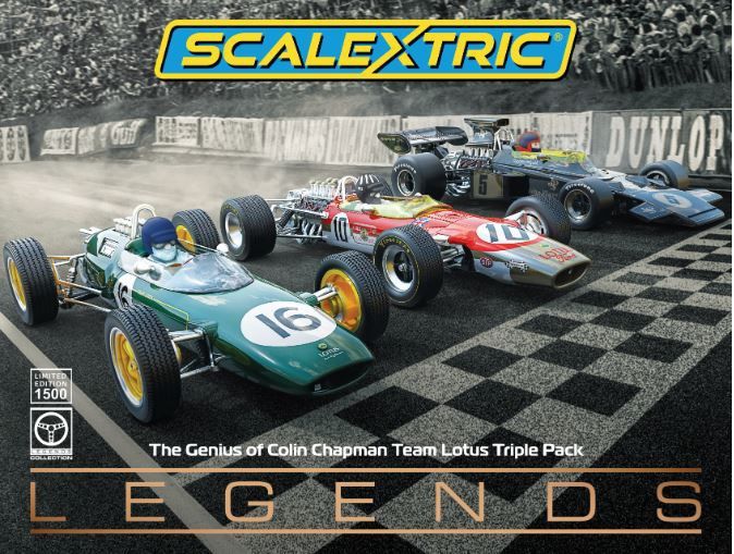 Scalextric C4184A The Genius of Colin Chapman Lotus F1 Triple Pack