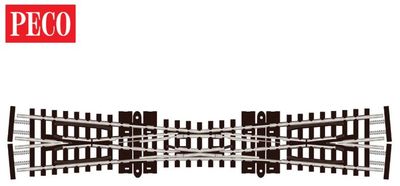 Peco SLE380F N Gauge Streamline Code 55 Single Slip (10-degree angle)