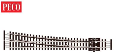 Peco SLE388F N Gauge Streamline Code 55 Large Radius R/H Electrofrog Turnout
