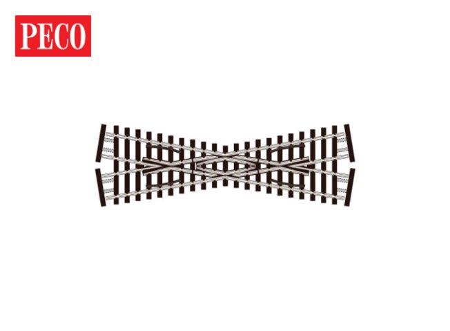 Peco SLE393F N Gauge Streamline Code 55 Short Crossing (20-degree angle)