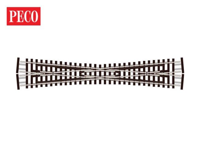 Peco SLE394F N Gauge Streamline Code 55 Long Crossing (10-degree angle)