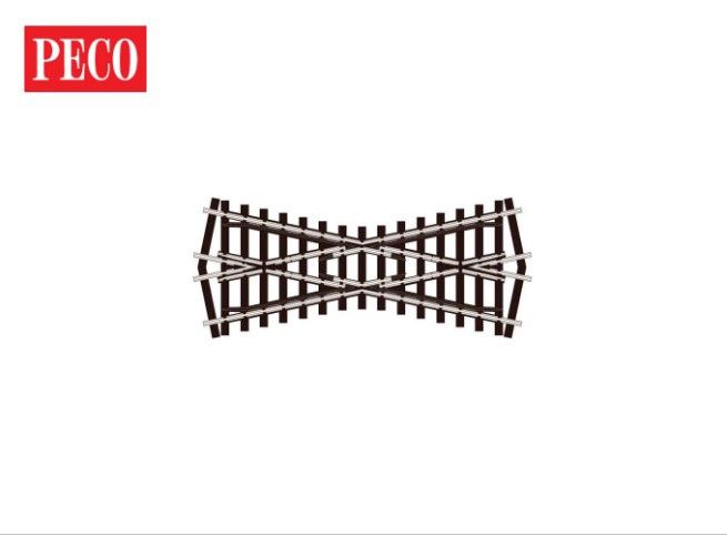 Peco SL193 OO/HO Gauge Streamline Code 75 Short Crossing (24-degree angle)